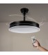 Ventilador BLACK OLGA DC 36W 4138Lm 4 Aspas CCT