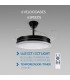 Ventilador BLACK OLGA DC 36W 4138Lm 4 Aspas CCT