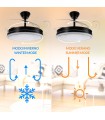 Ventilador BLACK OLGA DC 36W 4138Lm 4 Aspas CCT