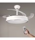 Ventilador WHITE HOOD DC 40W 2448Lm 4 Aspas CCT