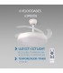 Ventilador WHITE OTAH DC 40W 2448Lm 4 Aspas CCT