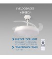 Ventilador WHITE OTAH DC 40W 2448Lm 4 Aspas CCT