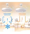Ventilador WHITE OTAH DC 40W 2448Lm 4 Aspas CCT