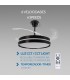 Ventilador BLACK AFAR DC 40W 2448Lm 4 Aspas CCT
