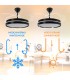 Ventilador BLACK AFAR DC 40W 2448Lm 4 Aspas CCT
