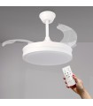 Ventilador WHITE THOR DC 24W 1920Lm 4 Aspas CCT