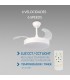 Ventilador WHITE THOR DC 24W 1920Lm 4 Aspas CCT
