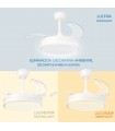 Ventilador WHITE THOR DC 24W 1920Lm 4 Aspas CCT