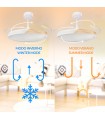 Ventilador COAL NATURE DC 36W 2400Lm 4 Aspas CCT