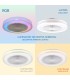 Ventilador de techo COLOURS DC 36W 2800Lm 5 Aspas Blanco RGB+CCT