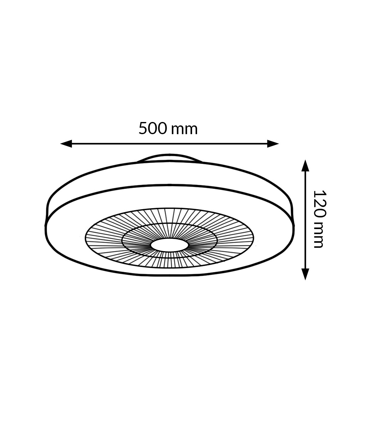 Ventilador de techo COLOURS DC 36W 2800Lm 5 Aspas Blanco RGB+CCT