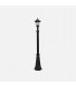 Farola Exterior Aluminio AURIGA 1xE27 Negro IP44 220x20x20Cm
