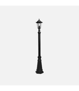 Farola Exterior Aluminio AURIGA 1xE27 Negro IP44 220x20x20Cm
