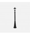 Farola Exterior Aluminio AURIGA 1xE27 Negro IP44 220x20x20Cm