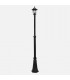 Farola Exterior Aluminio AURIGA 1xE27 Negro IP44 220x20x20Cm