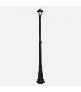 Farola Exterior Aluminio AURIGA 1xE27 Negro IP44 220x20x20Cm