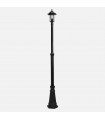 Farola Exterior Aluminio AURIGA 1xE27 Negro IP44 220x20x20Cm