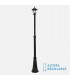 Farola Exterior Aluminio AURIGA 1xE27 Negro IP44 220x20x20Cm