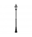Farola Exterior Aluminio BECRUX 1xE27 Negro IP44 234x25x25Cm