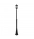 Farola Exterior Aluminio CAELUM 1xE27 Negro IP44 228x18x18Cm