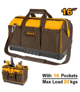 Bolsa Portaherramientas 16 Bolsillos 16" INGCO