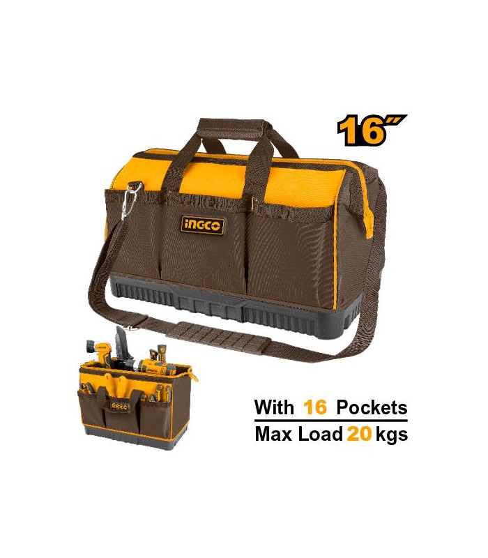 Bolsa Portaherramientas 16 Bolsillos 16" INGCO