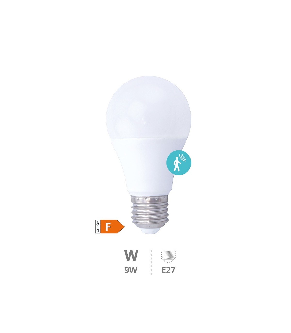 Bombilla Led 9W 950LM E27 Con Sensor Presencia