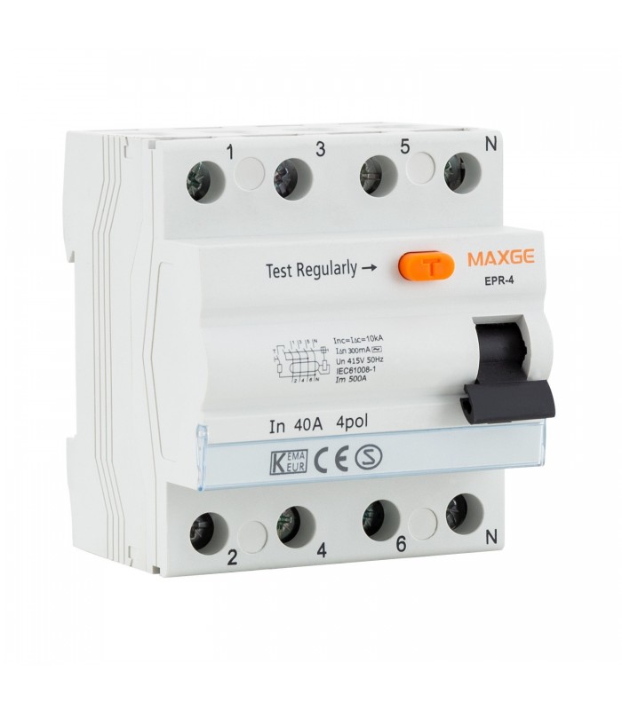 Interruptor Diferencial 4P-30mA-Clase AC-10kA Industrial