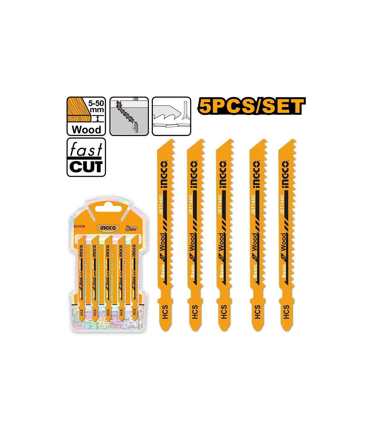 Blister 5 Sierras Calar para Madera 10TPI