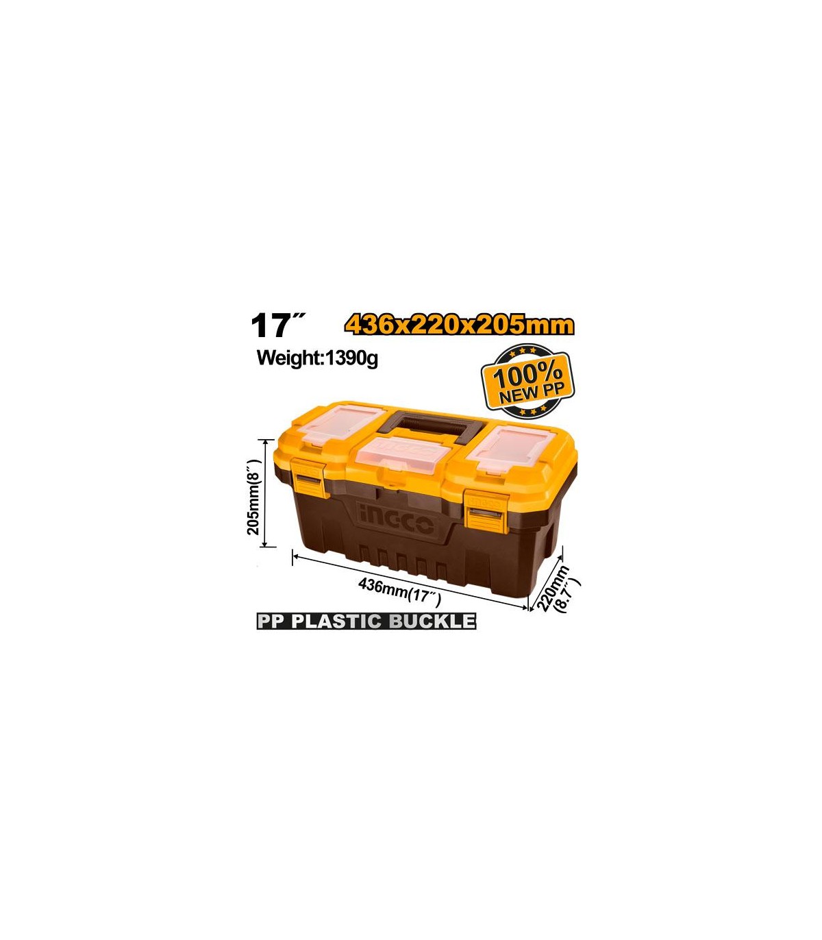Caja Herramientas Plástico 436x220x205mm