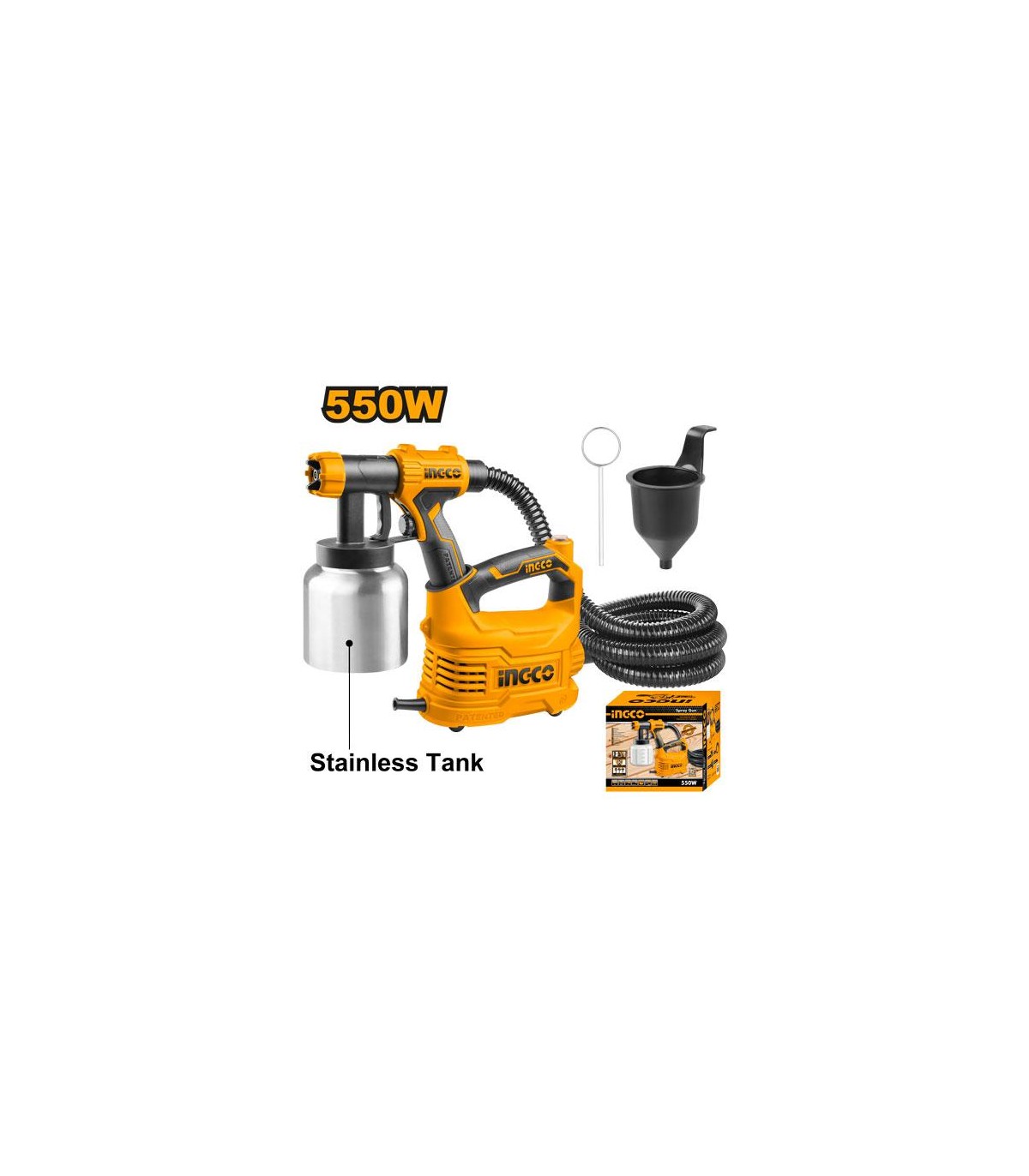 Pistola de pintar con turbina 550W