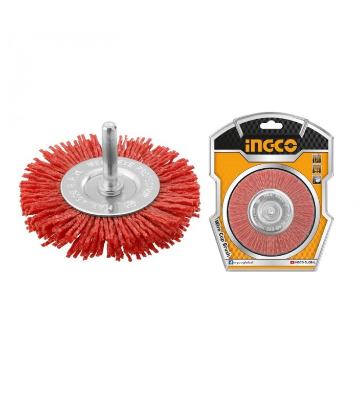 Cepillo Abrasivo plano Nylon 75mm