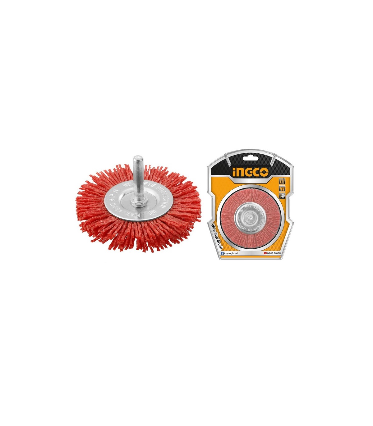 Cepillo Abrasivo plano Nylon 75mm