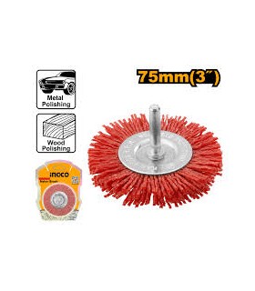 Cepillo Abrasivo plano Nylon 75mm