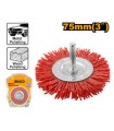 Cepillo Abrasivo plano Nylon 75mm