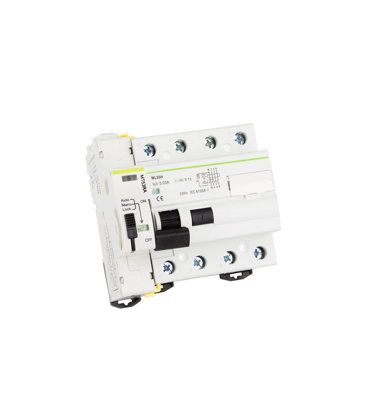 Interruptor Diferencial Rearmable Compacto 4P-30mA-10KA Superinmunizado