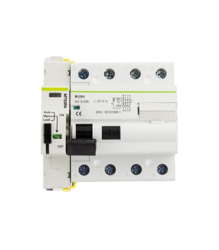 Interruptor Diferencial Rearmable Compacto 4P-30mA-10KA Superinmunizado