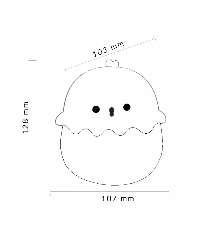 Luz De Noche Recargable EGG 3W