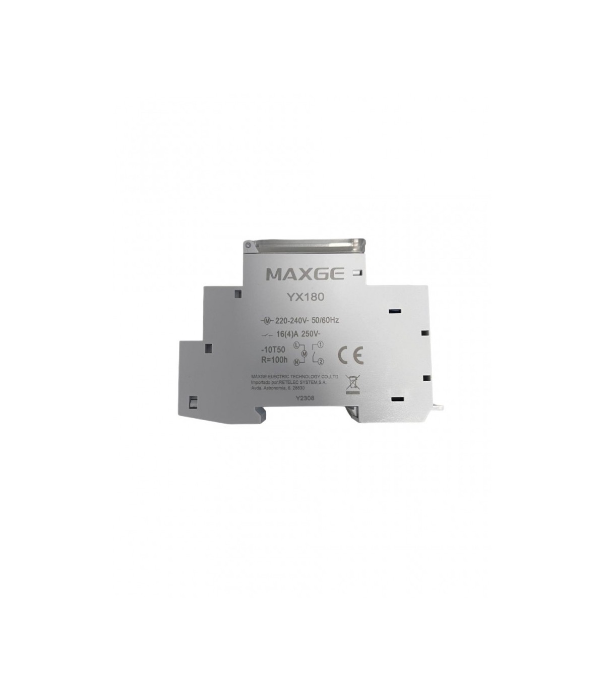 Interruptor Horario Modular Electromecanico 1 Modulo 230VAC Reserva 100H