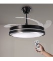 Ventilador BLACK HOOD DC 40W 2448Lm 4 Aspas CCT