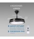 Ventilador BLACK HOOD DC 40W 2448Lm 4 Aspas CCT