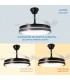 Ventilador BLACK HOOD DC 40W 2448Lm 4 Aspas CCT