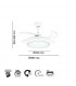 Ventilador Niza XS DC 43W 4950Lm 4 Aspas Blanco CCT