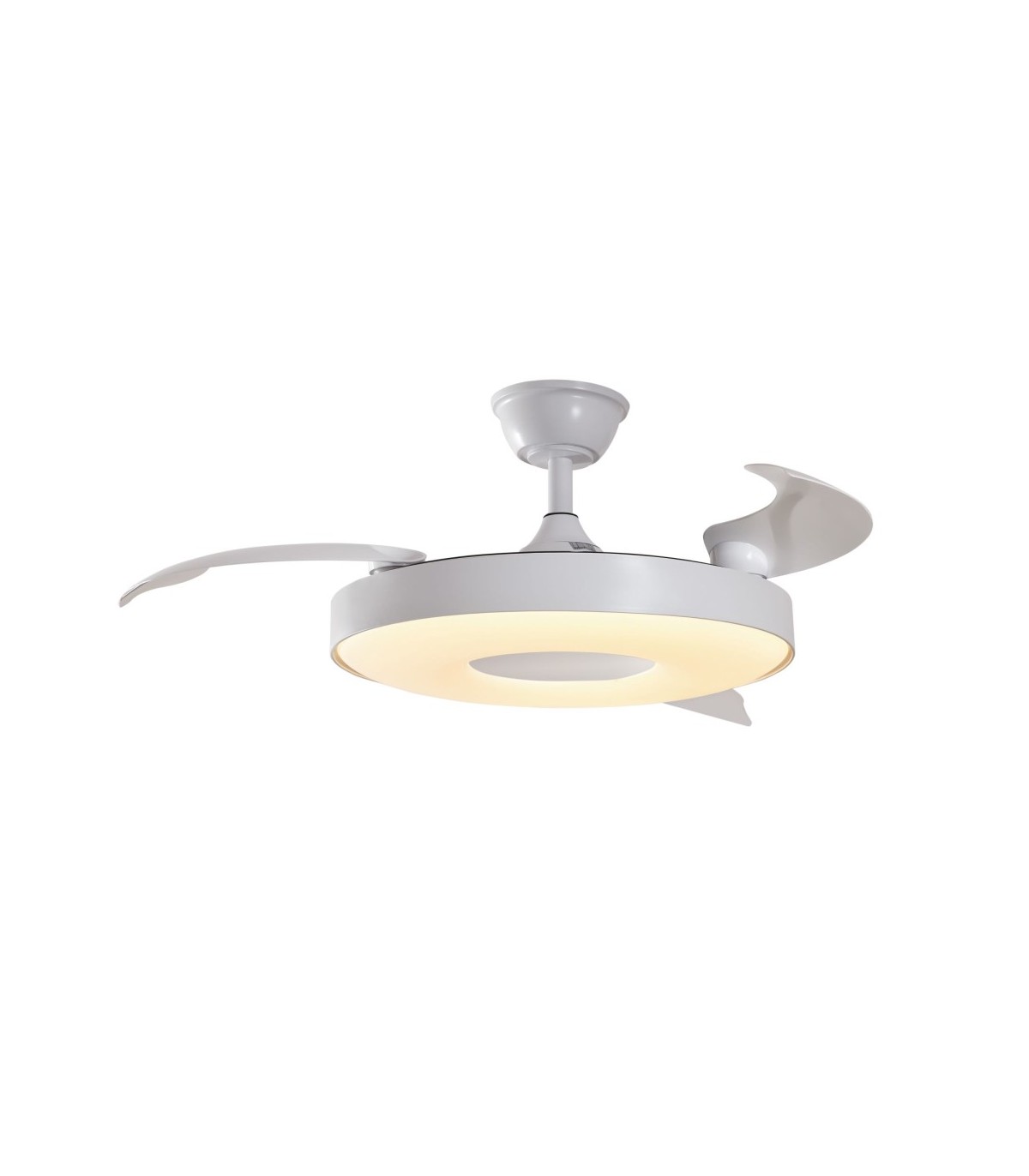 Ventilador PARIS APP DC 50W 6200Lm 3 Aspas Blanco/Blanco CCT