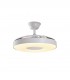 Ventilador PARIS APP DC 50W 6200Lm 3 Aspas Blanco/Blanco CCT