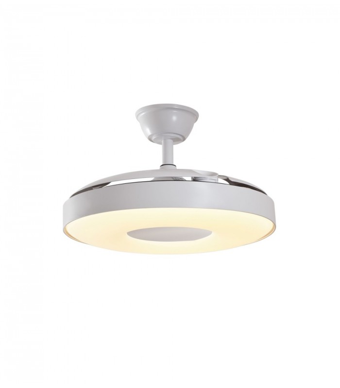 Ventilador PARIS APP DC 50W 6200Lm 3 Aspas Blanco/Blanco CCT