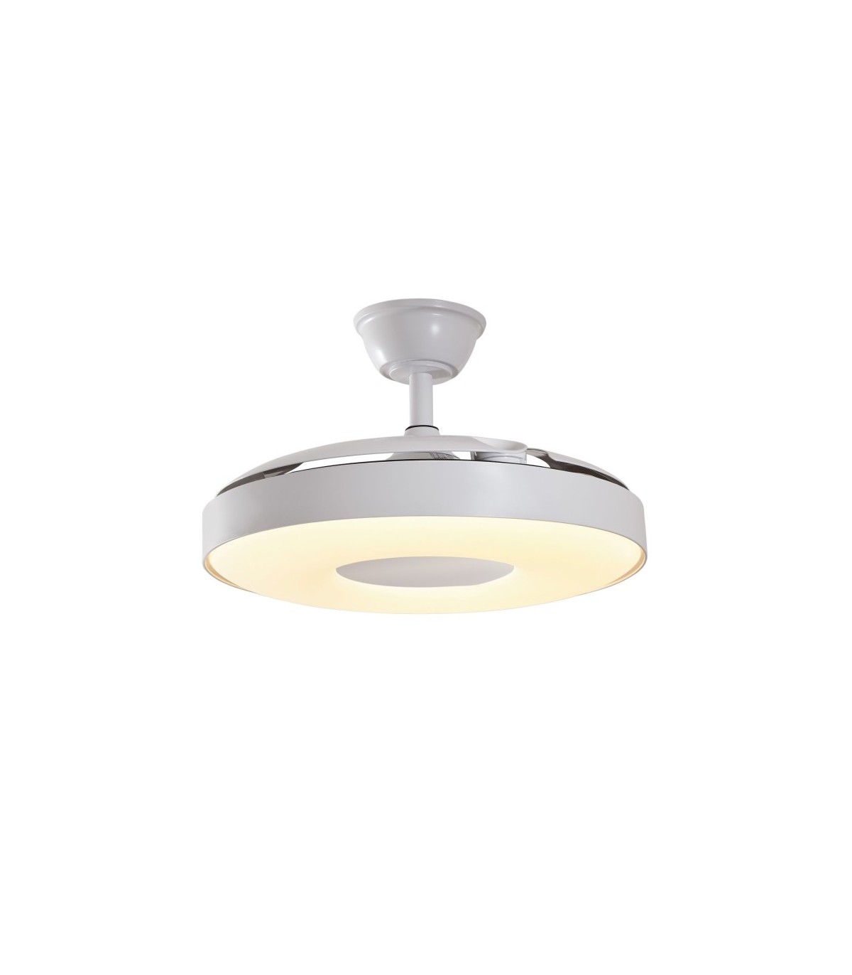 Ventilador PARIS APP DC 50W 6200Lm 3 Aspas Blanco/Blanco CCT