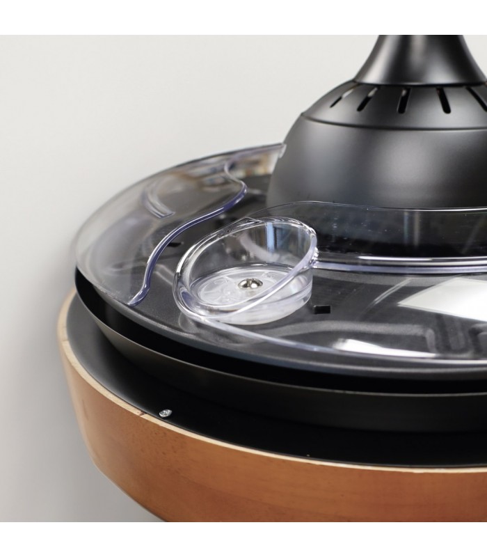 Ventilador Ranta DC 36W 3547Lm 3 Aspas Negro/Cerezo CCT