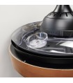 Ventilador Ranta DC 36W 3547Lm 3 Aspas Negro/Cerezo CCT