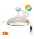 Ventilador Ranta DC 36W 3547Lm 3 Aspas Blanco/Haya CCT
